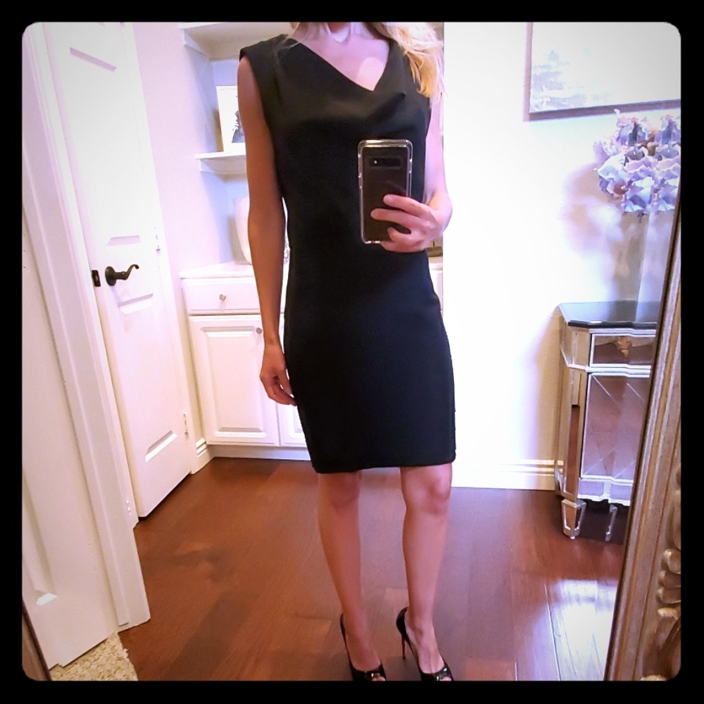 Mara Hoffman cowl neck cocktail dress